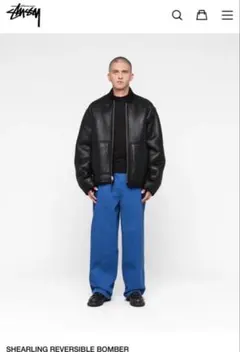 Stüssy SHEARLING REVERSIBLE BOMBER Lサイズ