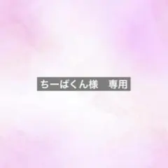 ちーばくん様　専用