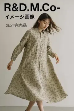 ★未使用並み！完売！R&B.M. CO. フラワープリント シャツワンピース