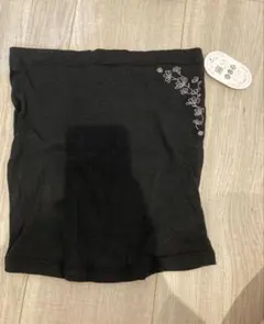 新品タグ付き麻入り花柄刺繍腹巻き
