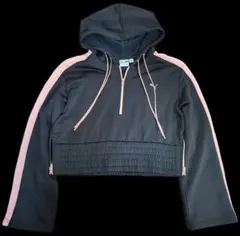 PUMA フード付きクロップドジャージ