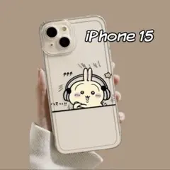 iPhone 15 ちいかわ うさぎ クリア ソフト スマホケース 韓国