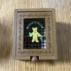 SANRIO HONEYFIELD 木製小物入れ 1995年　くま　平成レトロのサムネイル