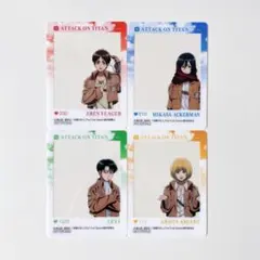 進撃の巨人　ちびっこ調査兵団　アニメイトフェア　特典　クリアカード　コンプリート