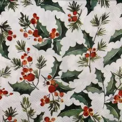 ꕤ︎︎·͜·Xmas花1⑬・ ︎︎4枚セットペーパーナプキン