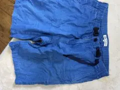青いショートパンツ Ｌ サイズ ウエストゴムのサムネイル