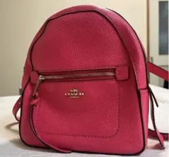 極美品☆COACHコーチ リュック バックパック 本革レザー ベージュ
