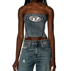 DIESEL ホワイト チューブトップ 新品未使用タグ付き DIESEL（ディーゼル）の「レディース チューブトップ T-BANDA
