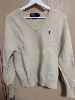 '90s Polo by Ralph Lauren ラムウール Vネックニット