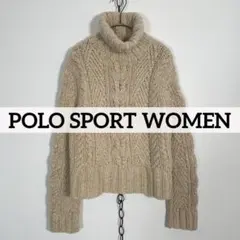 ★POLO SPORT WOMEN ケーブルニットフィッシャーマン セーター