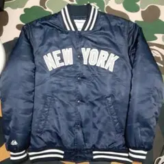 MLB ニューヨークヤンキース　スタジャンナイロンジャケット　マジェスティック製