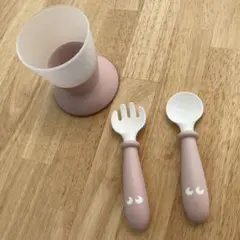 【ベビービョルン】お食事アイテム2点セット（パウダーピンク）