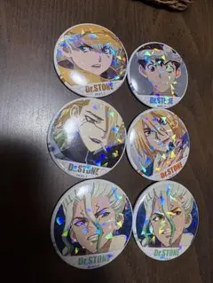 Dr.STONE 場面写缶バッジ　千空　龍水　クロム　羽京　スタンリー