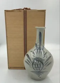 【K-10】◉初期伊万里　パイナップル徳利　用心箱◉