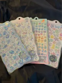 ボンボンドロップシール　ちゅるきらなど4セット