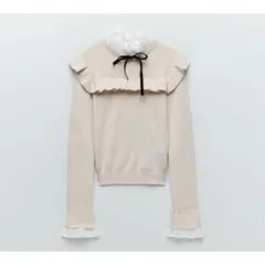 ★ZARA（ザラ)★コントラストニットセーター