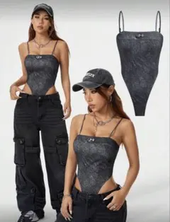 SHEIN キャミソール　ボディスーツ
