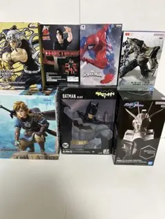 人気アニメ プライズフィギュア まとめ売り 鬼滅の刃・スパイダーマン他計7体