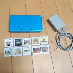 ニンテンドー3DS ライトブルー本体 ゲーム10本セット