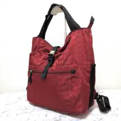 カナナプロジェクト 2Way リュック モノグラム レッドのサムネイル