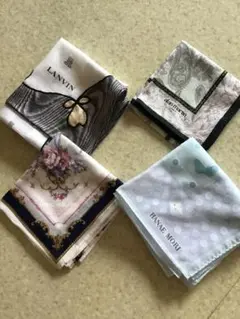 大判ハンカチ　森英恵　MARIO VALENTINO  LANVIN他