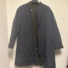 リバーシブル キルティングコート ネイビー ウール ベイクルーズ レディース