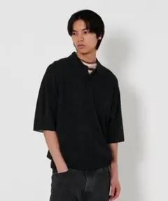 S 美品 25ss H BEAUTY&YOUTH ギマコットン ポロカラーニットのサムネイル
