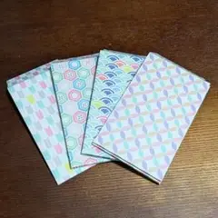 【No.66】ハンドメイド ポチ袋(パステル小紋柄)