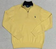 ヴィンテージ　90s ポロラルフローレン　ハーフジップ　ニット　ポニー刺繍