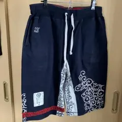 参丸一　波模様のLサイズショートパンツ