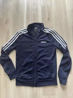 adidas トラックジャケット ネイビー 3ストライプ L