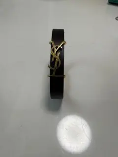 Saint Laurent YSL レザーブレスレット ブラック - メルカリ