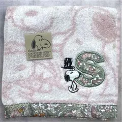 【新品未使用】スヌーピー刺繍タオルハンカチ ウォッシュタオル