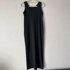 Plageリブタンクノースリーブワンピース　黒　38