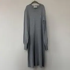KUMIKYOKU クミキョク　グレー ニットワンピース M