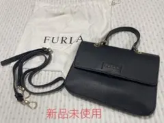 FURLA 新品未使用　ショルダー付きハンドバッグ　黒