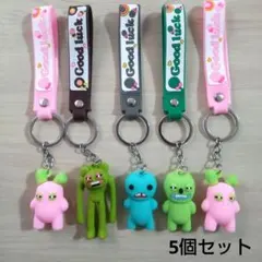 ファグラー キャラクターキーホルダー 5個セット ラバーマスコット