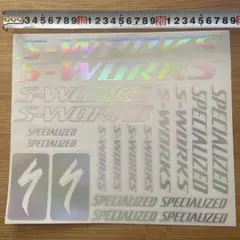 新品未使用　S-WORKS　スペシャ　ステッカー（反射）　29cm✖️25cm