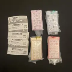 サンリオキャラクターズ ボンボンドロップ ミニチュアチャーム 4個セット