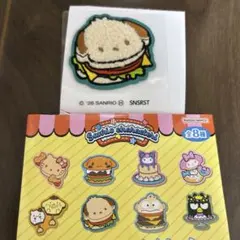 산리오 キャラクターズ ワッペンシール ハンバーガー ポチャッコ