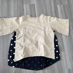 【120cm】ペアマノン　ドット柄 Tシャツ