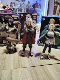一番くじ NARUTO-ナルト- 疾風伝 フィギュアABC3点セット開封済み