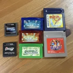 ポケットモンスター ソフト 7本セット　ルビー　サファイア　リーフグリーン　金