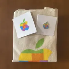 アップルストア　川崎　トートバッグ　ステッカー　ピンバッジ