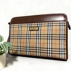 極美品✨BURBERRY'S クラッチバッグ ノバチェック ベージュ ホースロゴ