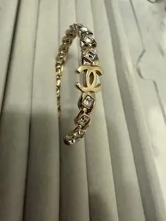 CHANEL ココマーク　ゴールド　フープピアス　片耳のみ