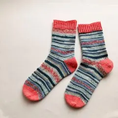 手編みの靴下のサムネイル