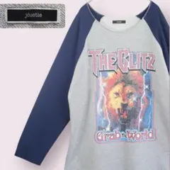 jouetie ラグランTシャツ スウェット グラフィックプリント 切りっぱなし