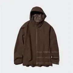 UNIQLO　ブロックテックパーカ/3Dカット　DARK BROWN　Sのサムネイル
