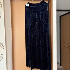 ベロア　ベアトップワンピース　フラ